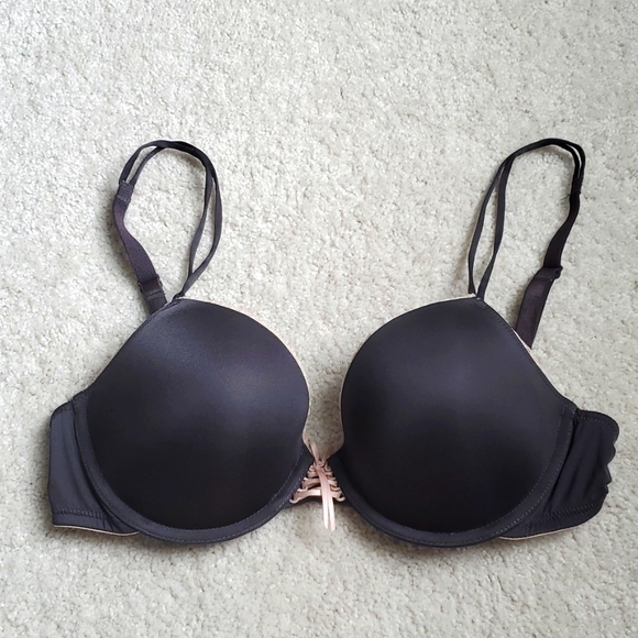 B.tempt'd Push-up Bra with Adjustable Straps - Grey 36C - Picture 1 of 4